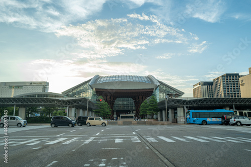 石川県金沢市の金沢駅周辺の風景 Scenery around Kanazawa Station in Kanazawa City, Ishikawa Prefecture, Japan
