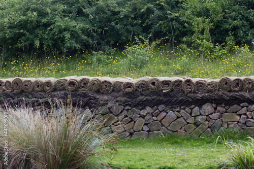 Dry stone wall, London Wetlands Centre