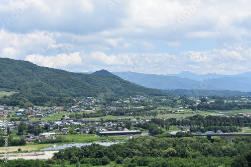 日本 群馬の名所 真田の城 名胡桃城と周辺の風景