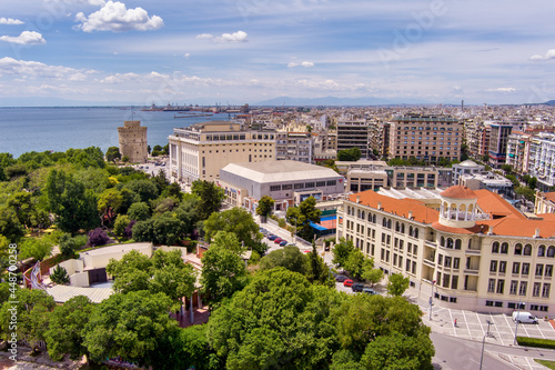 Aerial view in the Thessaloniki city.