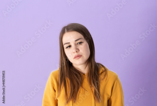 Closeup portrait of a beautiful woman