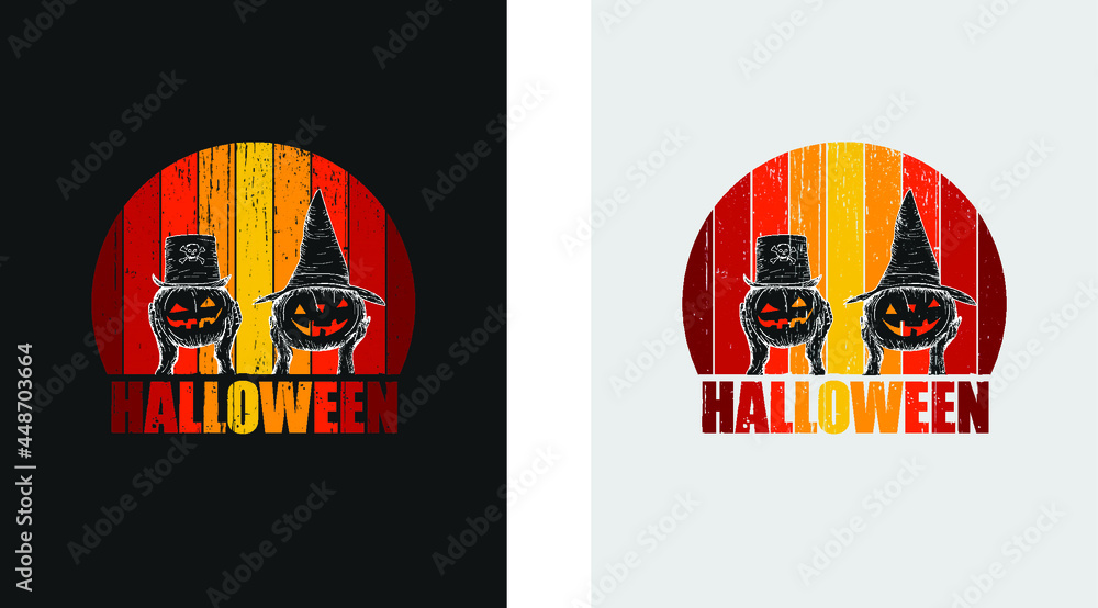 Halloween T-shirt Design with elegant graphic