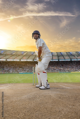 Foto batsman ready to face the ball