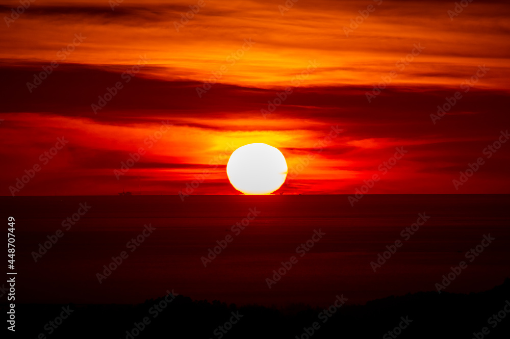 Sunset over the sea Sunset over the sea