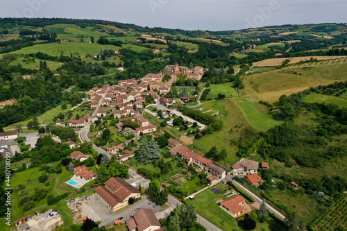 Fototapeta aerial view on saint antoine l'abbaye