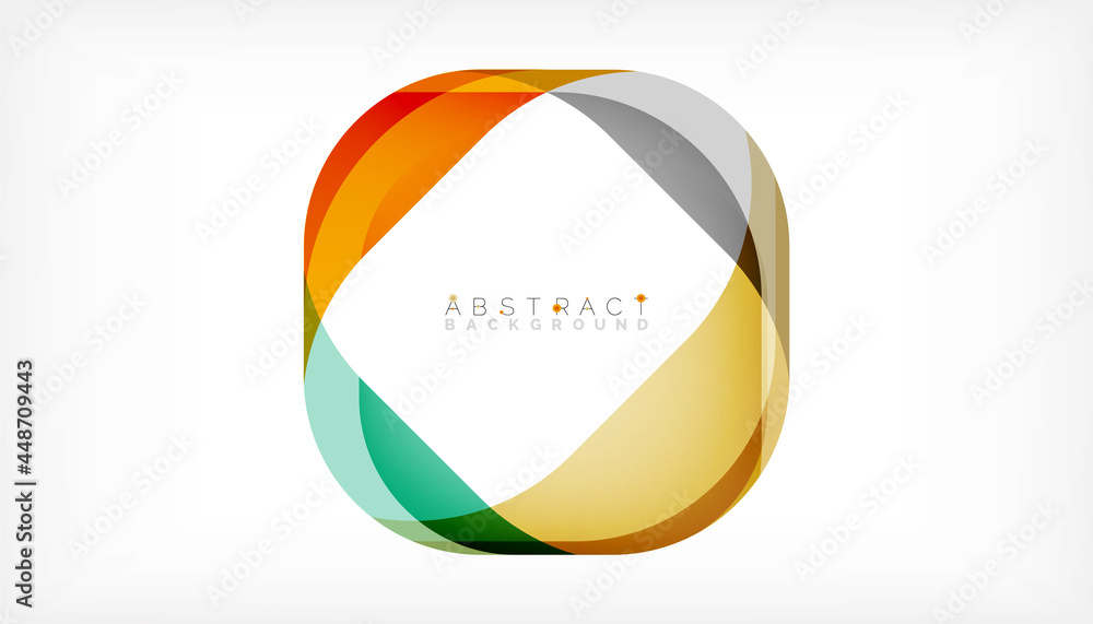 Abstract square shape with overlapping waves, minimal geometric background. Vector Illustration For Wallpaper, Banner, Background, Landing Page Abstract square shape with overlapping waves, minimal geometric background. Vector Illustration For Wallpaper, Banner, Background, Landing Page