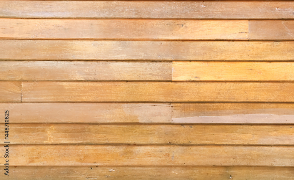 Fototapeta premium Vintage wood plank wall light brown background