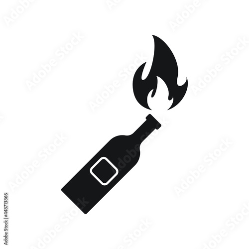 Molotov cocktail icon design vector illustration