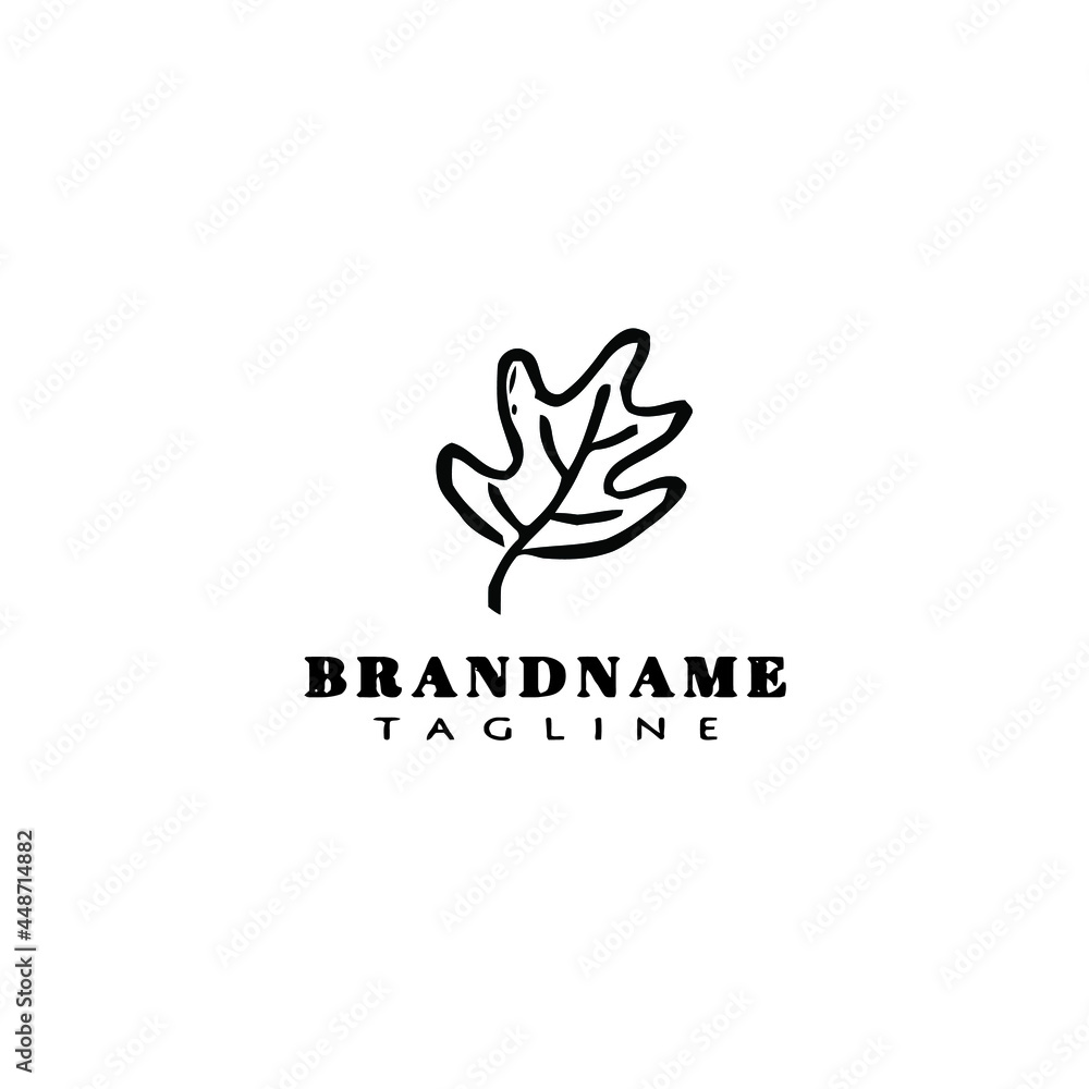Fototapeta premium autumn leaves logo icon template vector illustration