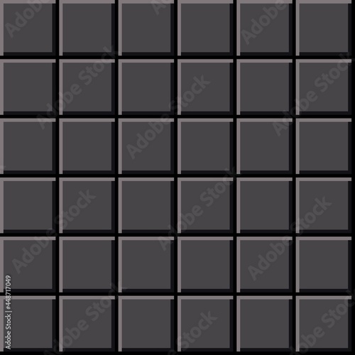 Abstract background pattern. Tiles background. Black tile's vector texture.