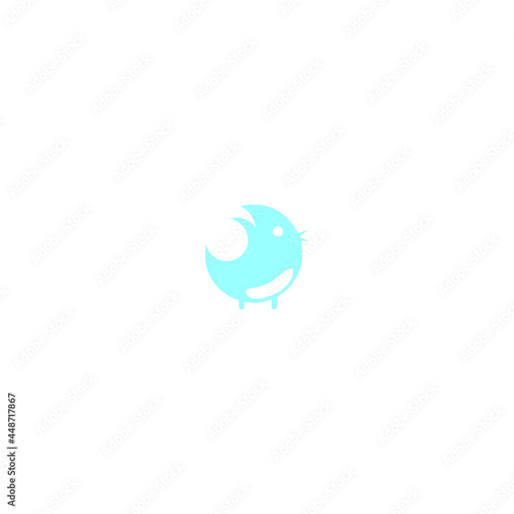 Fototapeta premium wordmark logo bird
