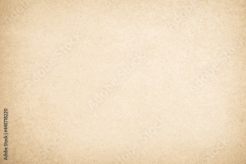 Old recycled craft cardboard texture as background. Brown paper dirty paper texture background. Vintage paper texture. High resolution grunge surface backdrop of beige.
