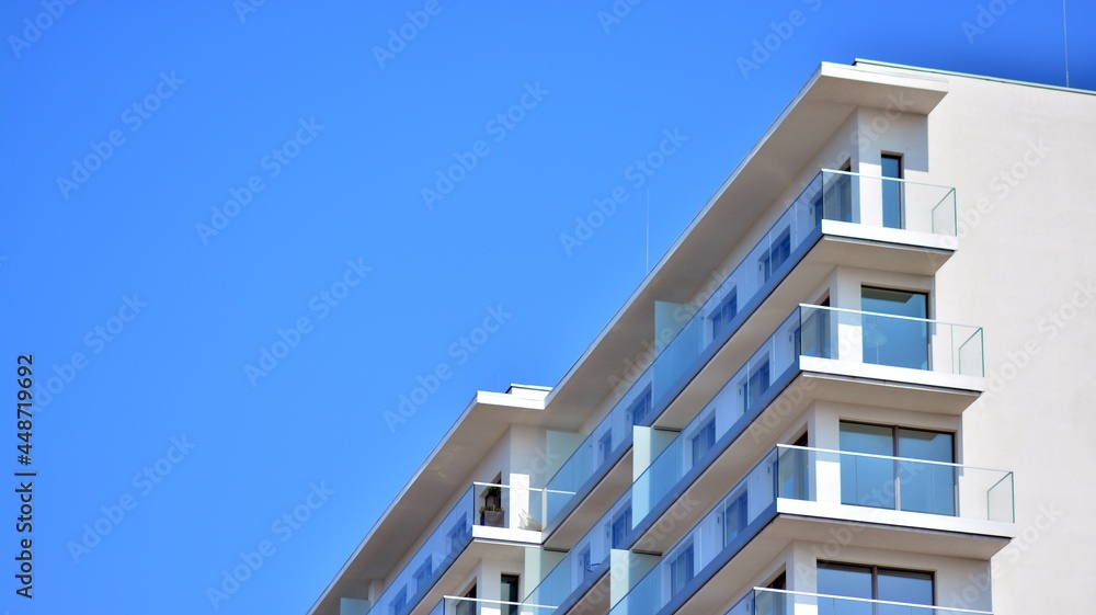 Photo inspiration: New Apartment Building With Glass Balconies Modern Architecture Houses Photo Inspiration