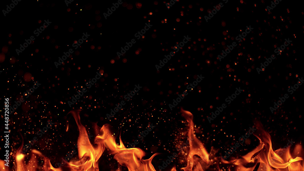 Texture of flames isolated on black background. Texture of flames isolated on black background.