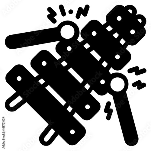 xylophone glyph icon