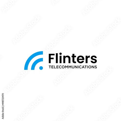 A clean and unique logo about the letter F and signal designed from a quarter circle.
EPS 10, Vector.