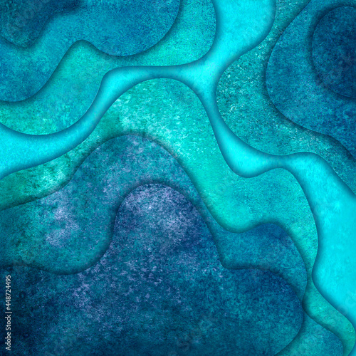 Abstract sea waves shape ge...