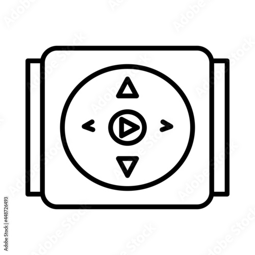 MP3 Player Vector Line Icon Design