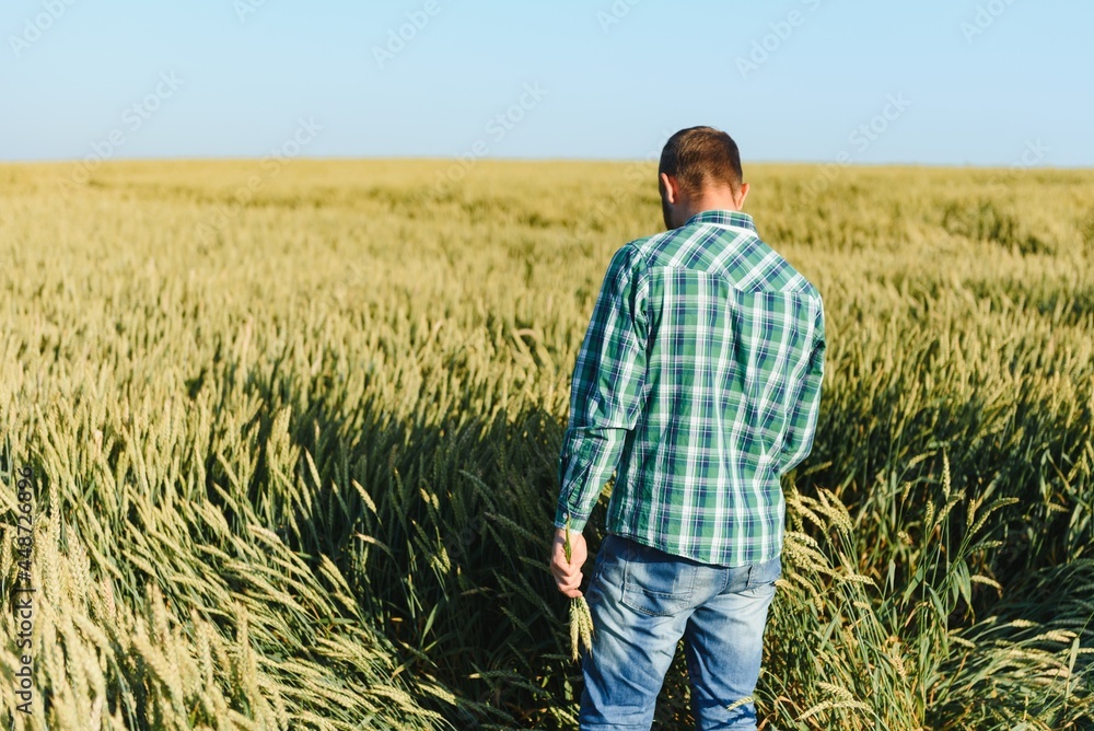 Portrait of a young handsome biologist or agronomist. Portrait of a young handsome biologist or agronomist.