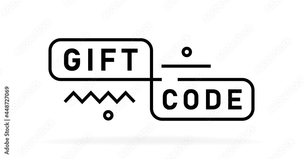 Gift code banner design with geometric elements. Banners template design for business, promotion, sale and advertising. Vector illustration Gift code banner design with geometric elements. Banners template design for business, promotion, sale and advertising. Vector illustration