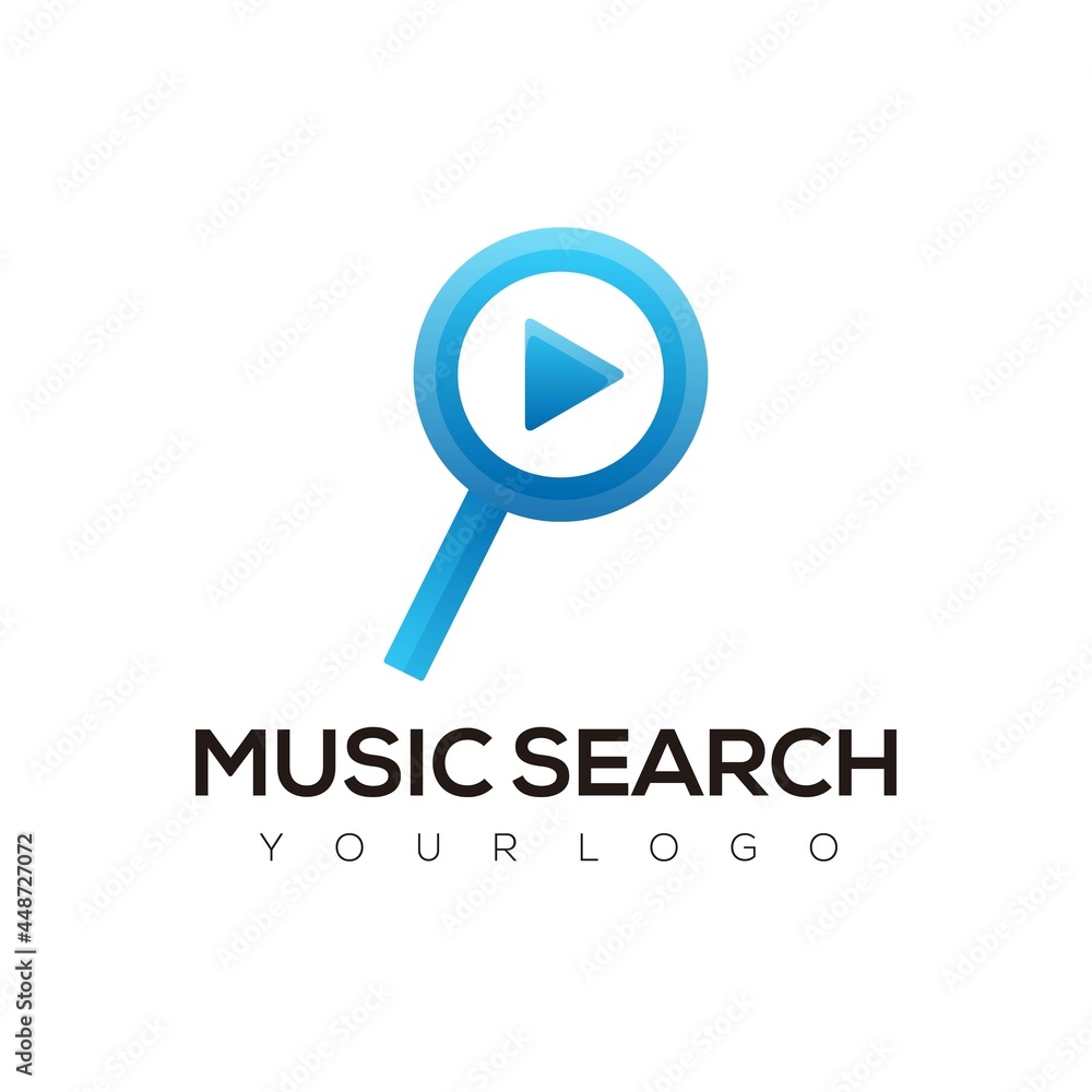 logo music search colorful