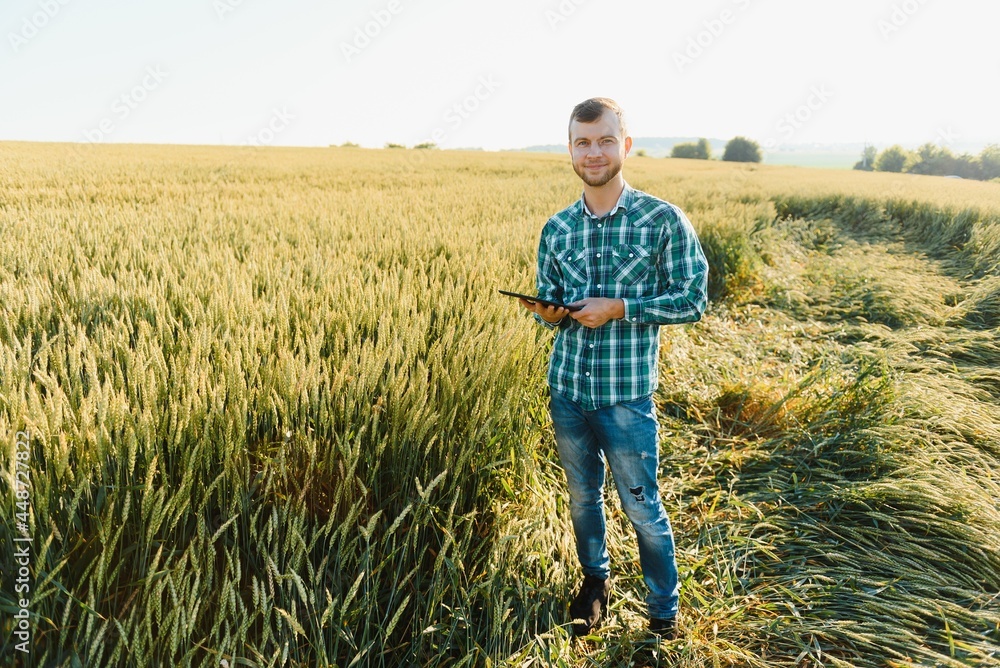 Portrait of a young handsome biologist or agronomist. Portrait of a young handsome biologist or agronomist.