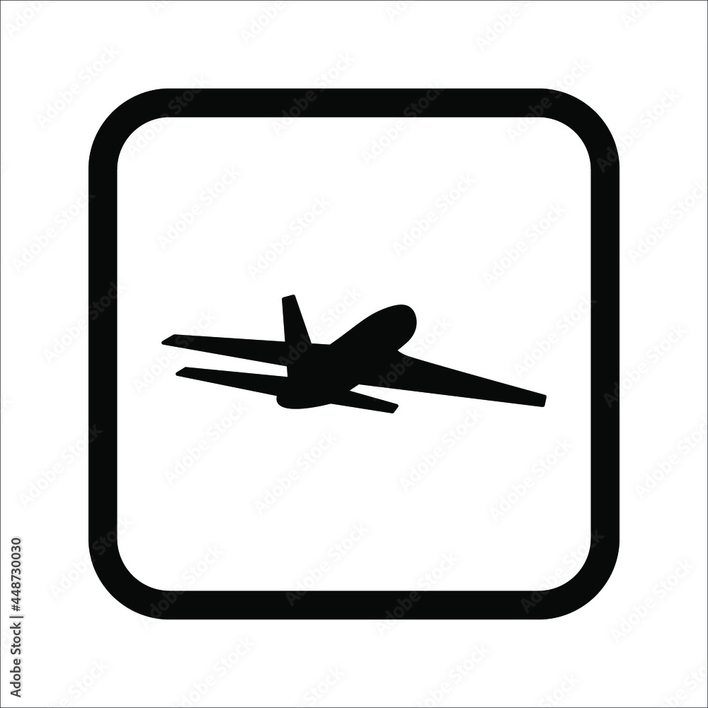 Plane icon vector, solid illustration, pictogram isolated on white background. color editable eps 10 Plane icon vector, solid illustration, pictogram isolated on white background. color editable eps 10