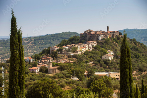 Italia, Toscana, provincia di Grosseto, Monte Amiata, il paese di Montegiovi.