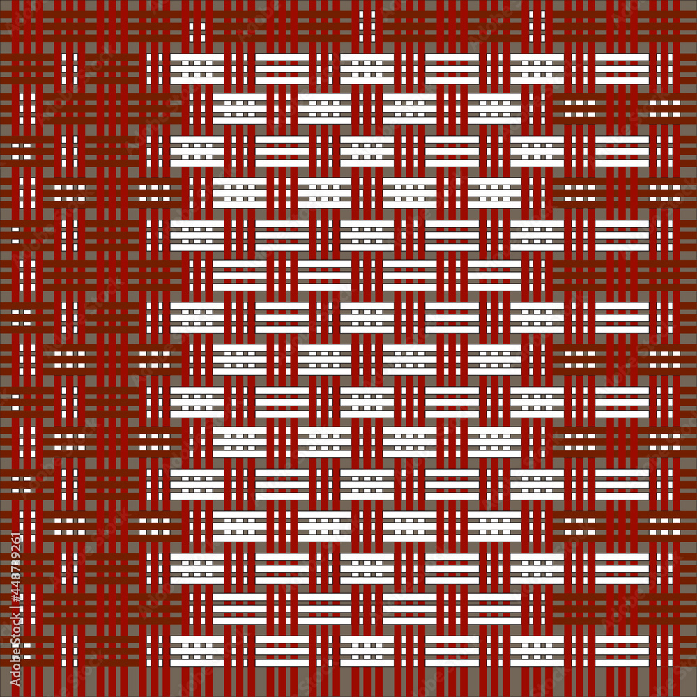 colorful woven with box pattern. the pattern can be used for a backdrop, book, magazines, web, etc