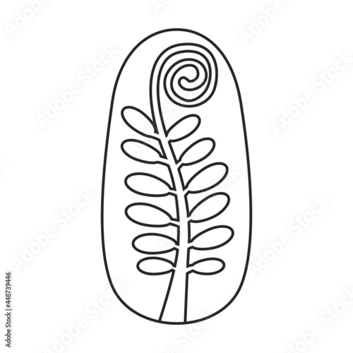 Nail of manicure vector icon.Outline vector icon isolated on white background nail of manicure.