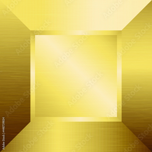 Gold geometric background. Vector illustration. 