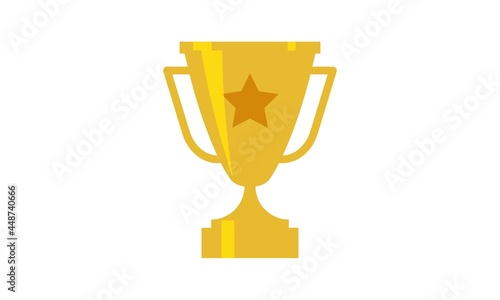 Trophy Winner victory cup icons on white background. Vector illustration.