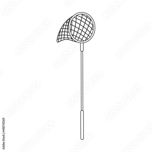 Net of butterfly vector icon.Outline vector icon isolated on white background net of butterfly.
