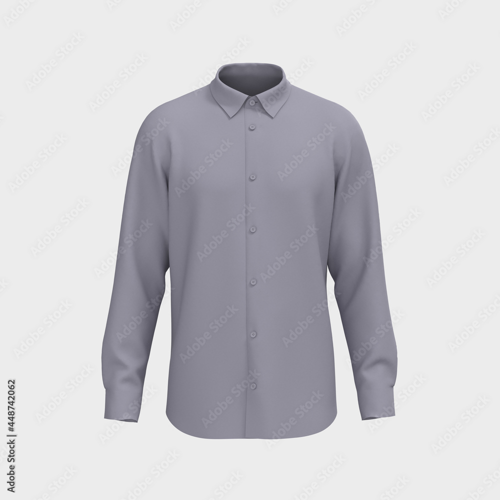 Long-sleeve work outfit for the office. 3d rendering, 3d illustration Long-sleeve work outfit for the office. 3d rendering, 3d illustration