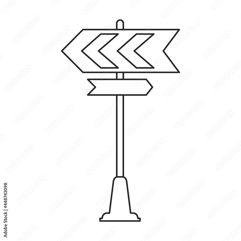 Road sign vector icon.Outline vector icon road sign isolated on white background . Road sign vector icon.Outline vector icon road sign isolated on white background .
