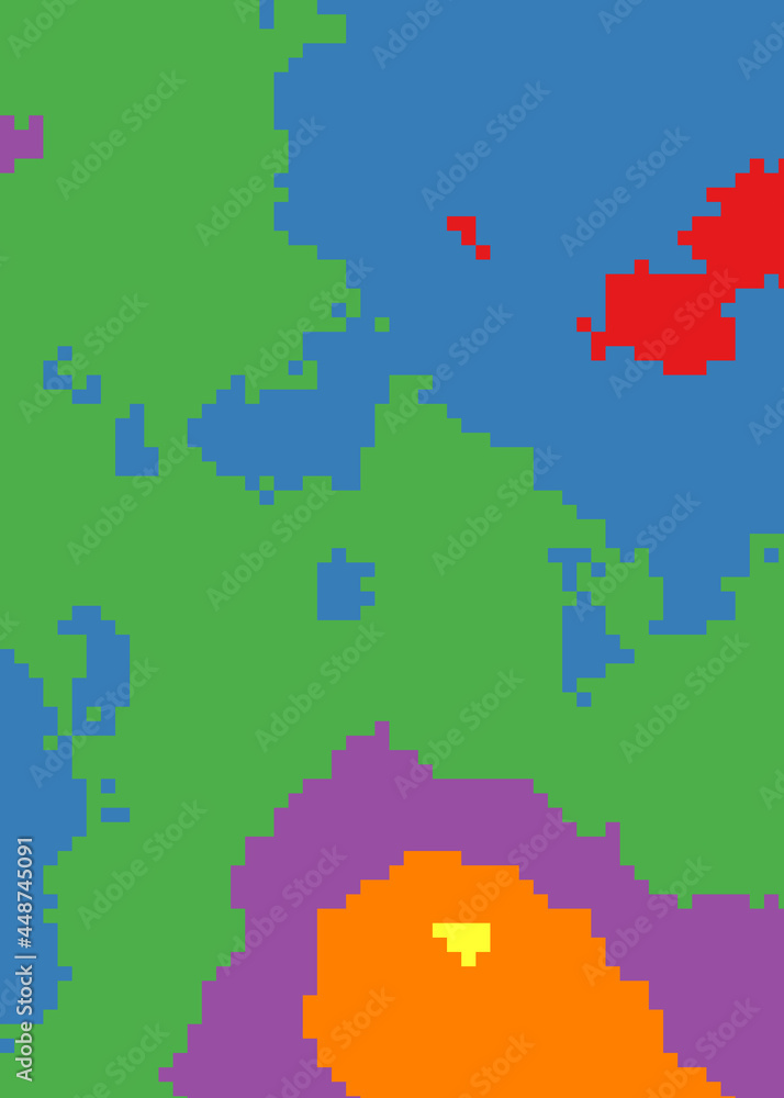 Obraz premium Color Pixels Cloud Abstract Computational Generative Art background illustration