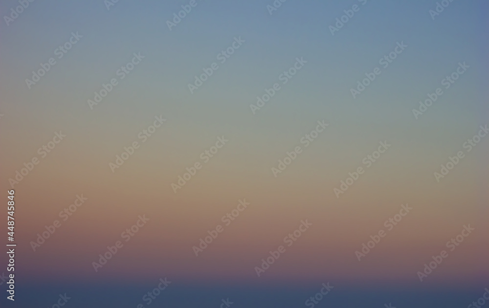 Gradient background in sunset shades, dawn sunset over the sea colorful sky, copy space for text