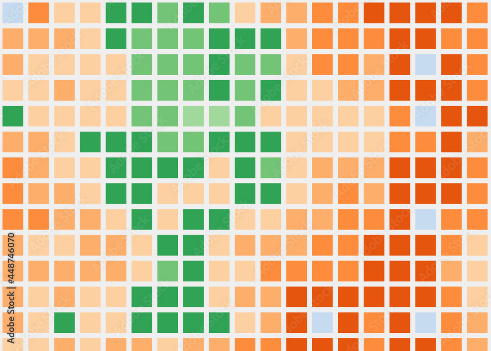 Fototapeta premium Color Pixels Cloud Abstract Computational Generative Art background illustration