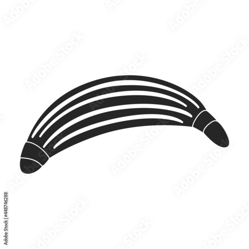 Inflatable mattress vector icon.Black vector icon isolated on white background inflatable mattress.