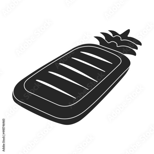 Water mattress vector icon.Black vector icon isolated on white background water mattress.