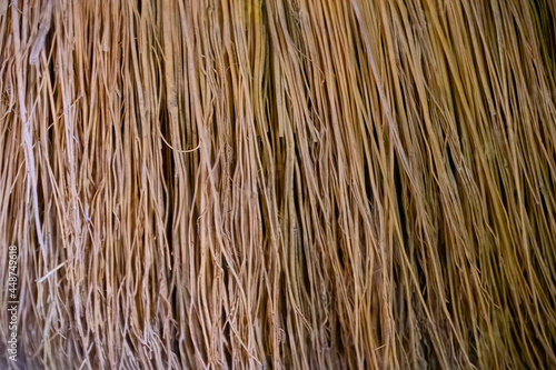 closep natural broom background texture