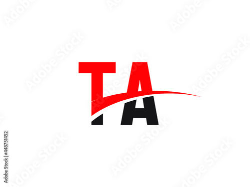 TA Letter Initial Logo Design Template