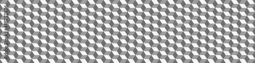 Seamless cube background pattern. 3D vector geometric