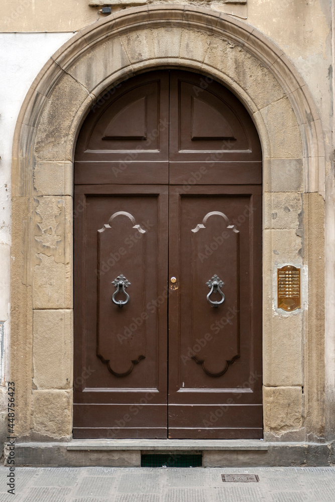 An old door in Florence, Italy