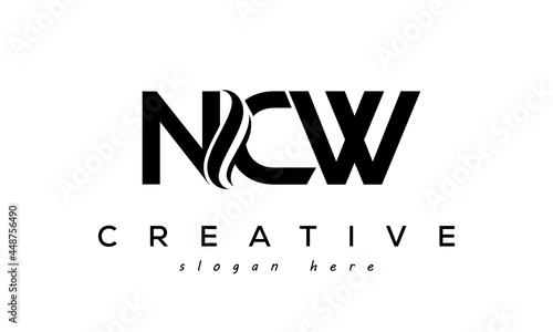 Letter NCW creative logo design vector	 photo