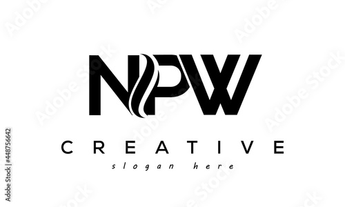 Letter NPW creative logo design vector	 photo