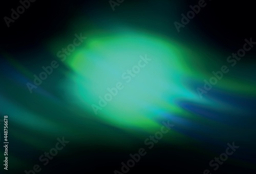 Dark Blue, Green vector abstract blurred layout.