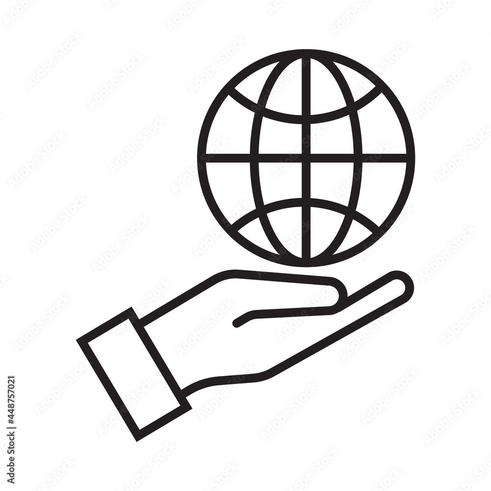 Global network icon vector illustration Global network icon vector illustration
