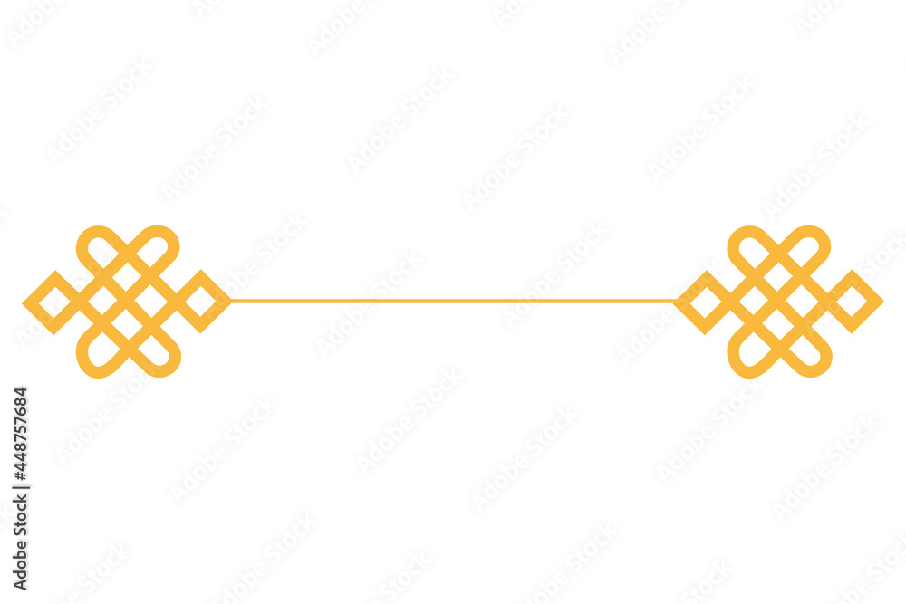 Lucky Knot Chinese Divider Vector Clip Art Illustration Stock Vector ...