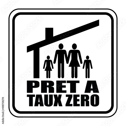 Logo prêt à taux zéro.